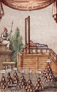 Die Hinrichtung von Robespierre am 28. Juli 1794