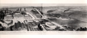 Das Familisterium von Guise, aus Solutions Sociales von Jean-Baptiste Andre Godin, Paris, 1871 von French School