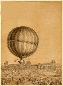 Der erste bemannte Gasballonflug, 1. Dezember 1783, ca. 1783 von French School