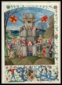 Die Festung des Glaubens, angegriffen von Ketzern von French School