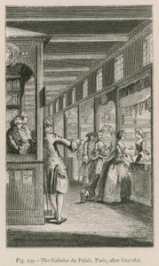 Die Galerien du Palais, Paris (nach Gravelot) von French School