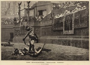 Die Gladiatoren, „Pollice Verso“ (Gravur)