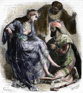 Die griechische Hetäre und Kurtisane Rhodope und der Pharao Psammetich