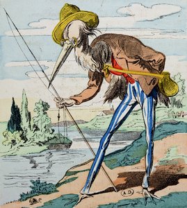 Der Reiher, aus Fables de la Fontaine