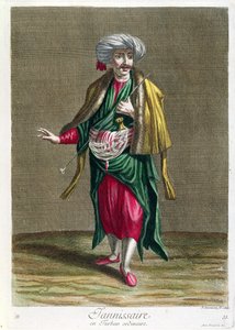 Der Janitschar, aus der Sammlung von Drucken der Kostüme des Levant, graviert von Philippe Simonneau (1685-ca. 1753) 1707-08