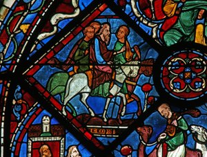Das Joseph-Fenster: Jakob macht sich auf den Weg nach Ägypten von French School