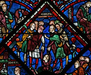 Das Joseph-Fenster: Er wird von seinen Brüdern in eine Grube geworfen