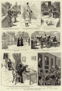 Die letzten Tage des Kaisers Friedrich III. in San Remo von French School