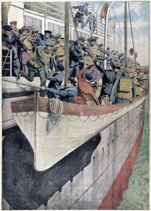 Die Lektion der Titanic: Rettungsbootübung auf einem Passagierschiff von French School