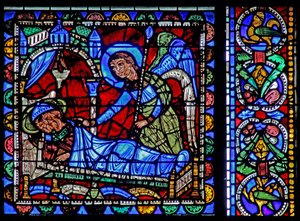 Das Leben Christi Fenster: Josephs Traum von French School