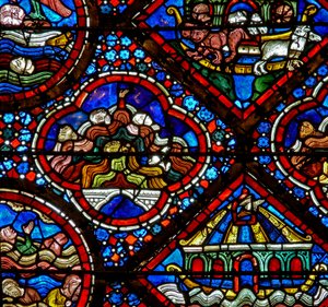 Das Noah-Fenster: Die Sintflut von French School