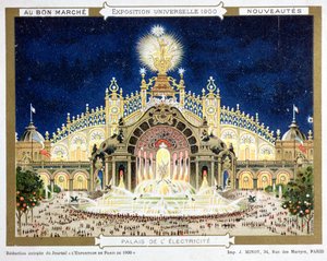 Der Palast der Elektrizität auf der Weltausstellung, aus dem Katalog des 