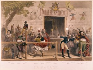 Die Parade, Karikatur von Napoleon III und seinem Hof (1808-73), aus La Menagerie Imperiale, ca. 1870