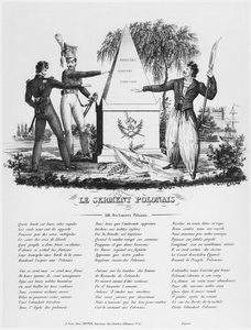 Der polnische Eid, Lied der polnischen Lanzenreiter, ca. 1830 von French School