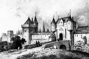 Das Porte Saint-Honoré, Paris im 13. Jahrhundert