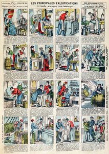 Die Hauptformen der Nahrungsmittelverfälschung, ca. 1883