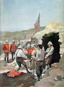 Der Sirdar Kitchener (1850-1916) verstreut die Asche des Mahdi im Sudan, illustriert von P.H. Ripp, September 1898
