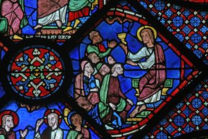 Das St. Jakobus Fenster: Predigt in der Synagoge von French School
