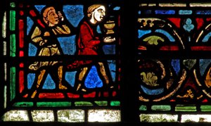 Das St. Lubin Fenster: Die Stifter - Winzer