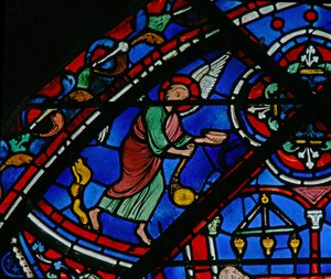 Das St. Thomas Fenster: Engel besuchen das Grab des Heiligen Thomas von French School