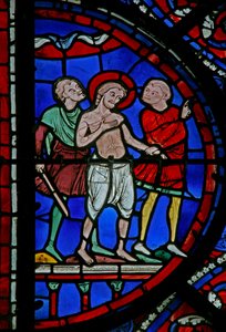 Das St. Thomas Fenster: Von zwei Wachen abgeführt