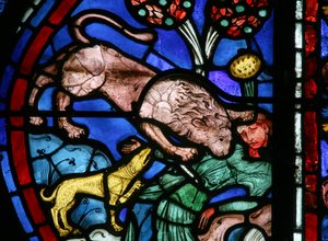 Das St. Thomas Fenster: Der Butler wird von Tieren verschlungen