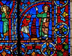 Die Versuchung Christi - der Teufel wird entlassen von French School
