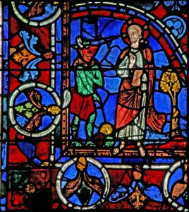 Die Versuchung Christi in der Wüste von French School