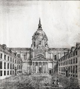Die Universität der Sorbonne - „Alphabet Picturesque des Monumens de Paris“ ca. 1840 (Gravur)