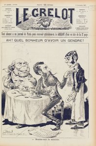 Die Wilson-Affäre, Titelseite von Le Grelot, 27. November 1887 von French School