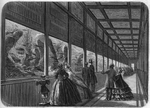 Das Aquarium des Pariser Akklimatisationsgartens im Jahr 1863 von French School