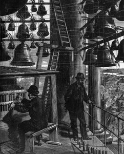 Das Glockenspiel von Potsdam in Deutschland im 19. Jahrhundert von French School