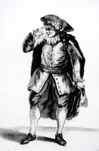 Das Kostüm von Arnolphe, aus Die Schule der Frauen von Molière von French School
