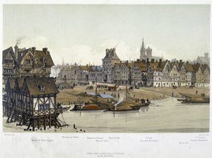 Das Viertel des Hôtel de Ville de Paris im Jahr 1583 - in „Paris durch die Jahrhunderte: der Tempel und die Rue Royale“, spätes 19. Jahrhundert