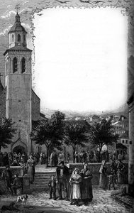 Die Familie von Bernadette Soubirous (1844-1879) in Lourdes, Hautes Pyrenees (65) von French School