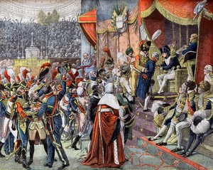 Die erste Verleihung der Kreuze der Ehrenlegion im Jahr 1804 in „Le Petit Journal“