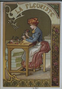 Das Blumenmädchen, um 1900