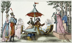 Das Vergnügen des chinesischen Ring-Spiels im Garten von Tivoli von French School