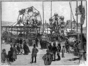 Die Spiele des Festes in Paris im Jahr 1888