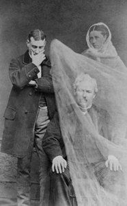 Der Geist der Frau eines Mannes erscheint ihm, ca. 1870 von French School