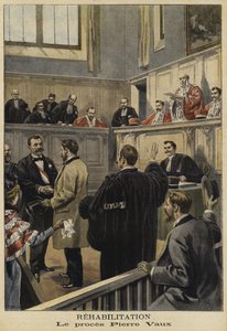 Die Rehabilitation von Pierre Vaux, Frankreich, 1897 von French School
