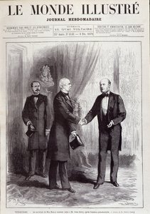 Der Besuch von Marschall Patrice de Mac Mahon bei Präsident Jules Grevy, Februar 1879