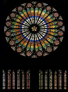 Die Westrose (Rosettenfenster - innen)