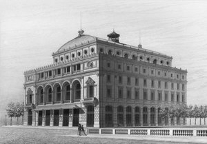 Theatre Lyrique, jetzt das Theatre de la Ville, Place du Chatelet, Paris von French School