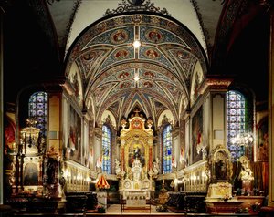Thierenbach (68) - Innenraum der Kathedrale Notre-Dame de Alsace - Das Schiff