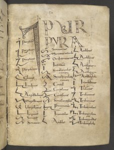 Tironisches Manuskript, MS 37518 f.27r, Paris, Saint-Germain-des-Prés von French School