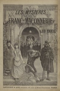 Titelbildillustration für Les Mysteres de la Franc-Maçonnerie Devoiles (Stich)
