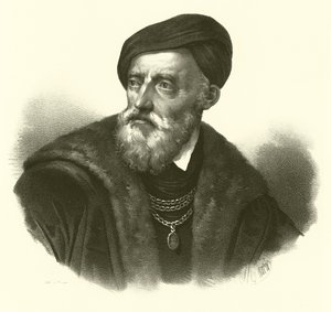 Tiziano Vecelli oder Tiziano Vecellio, bekannt als Titian, Porträt von French School