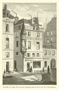 Türmchen an der Ecke der Rue du Coq-Saint-Jean und der Rue de la Tixeranderie von French School