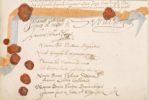 Westfälischer Friede, unterzeichnet in Münster 24. Oktober 1648